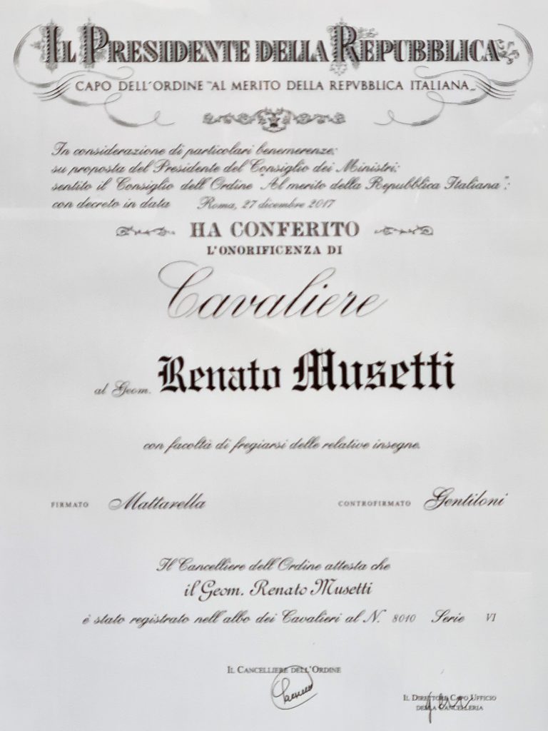 cavaliere Musetti Renato